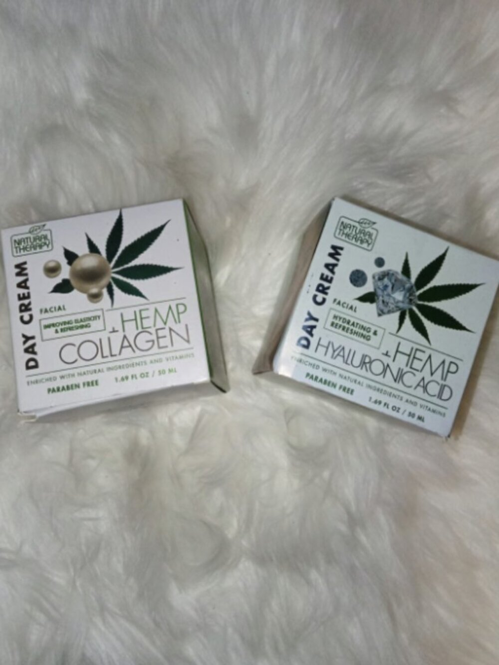2 Pack Natural Therapy 1.69 Oz Hemp & Facial Hydrating Day Cream